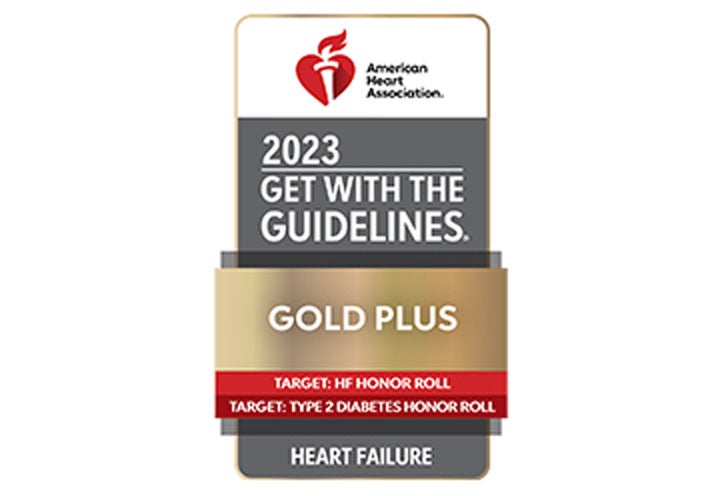 2023 AHA's Get With The Guidelines®-Heart Failure Gold Plus Quality Achievement Award