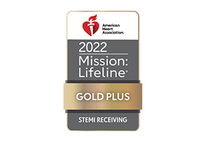 2022 AHA's Mission: Lifeline®- STEMI Receiving Gold Plus Award