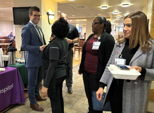 meet and greet in the cafeteria