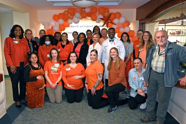 Wear Orange Day at the MS Mandell Center at Mount Sinai. 