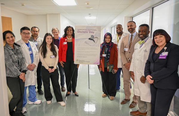 Mount Sinai with leaders