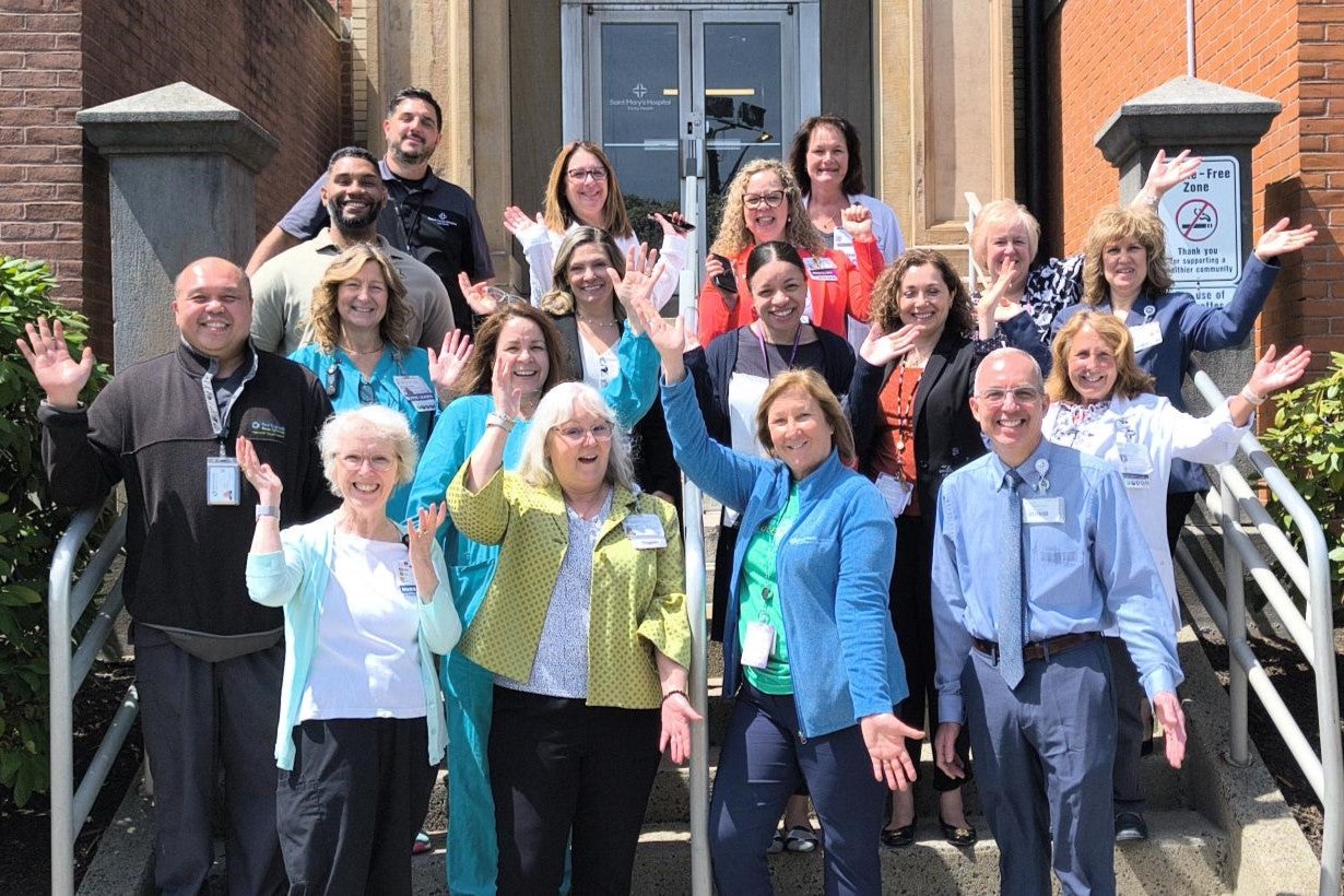 Saint Mary's colleagues celebrate Donate Life Month.