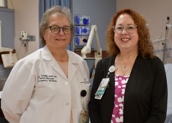 Lisa and Kelly at Mercy