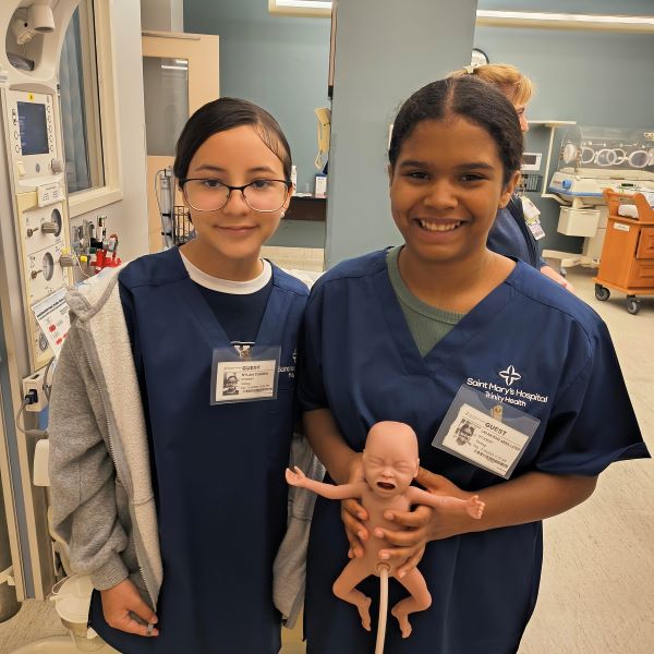 Brass City Charter School students learn about health care.