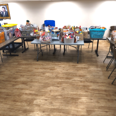 Nearly 30 Thanksgiving baskets were donated to Waterbury families in need. 