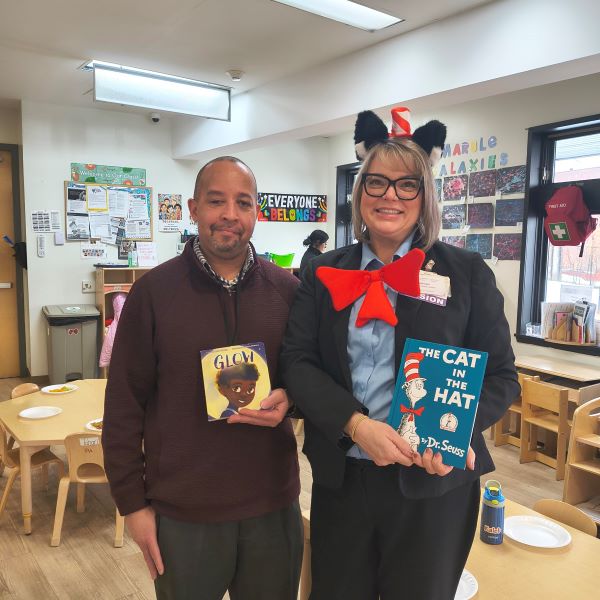 Saint Mary's Hospital colleagues participate in Dr. Suess Day