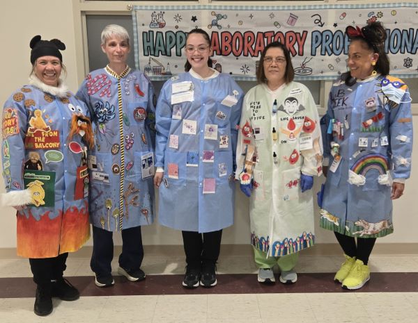 Saint Mary's Hospital Lab Coat Decorations