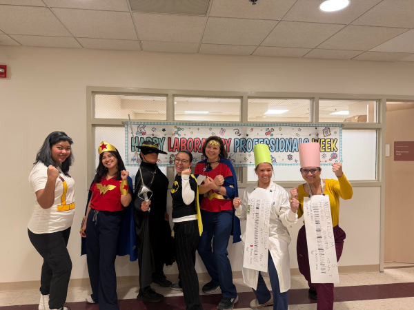 Saint Mary's Hospital Lab Superhero Day