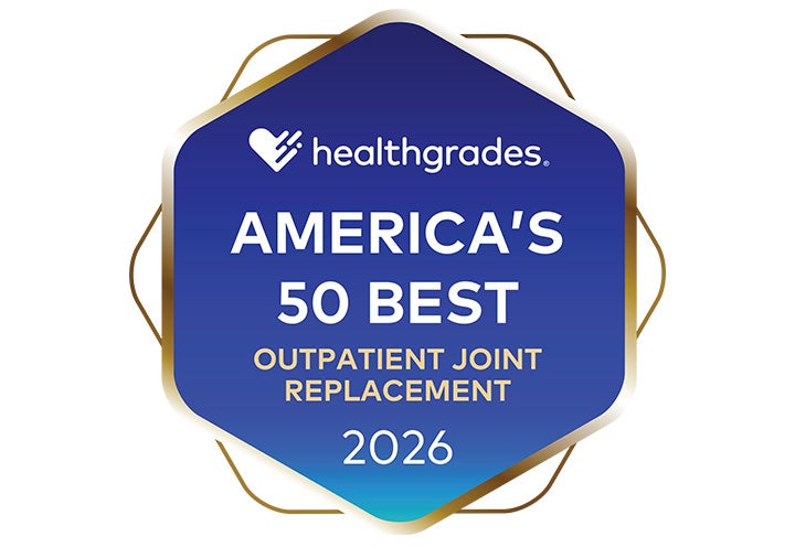 2026 Healthgrades - America's 50 Best for Outpatient Joint Replacement