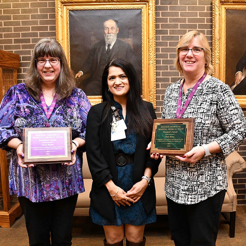 Johnson Medical Staff Announces its President Award Recipients