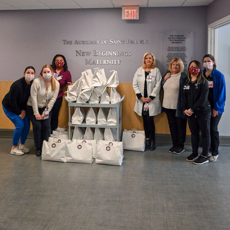 A Special Valentine’s Day Delivery to the Saint Francis Maternity Unit