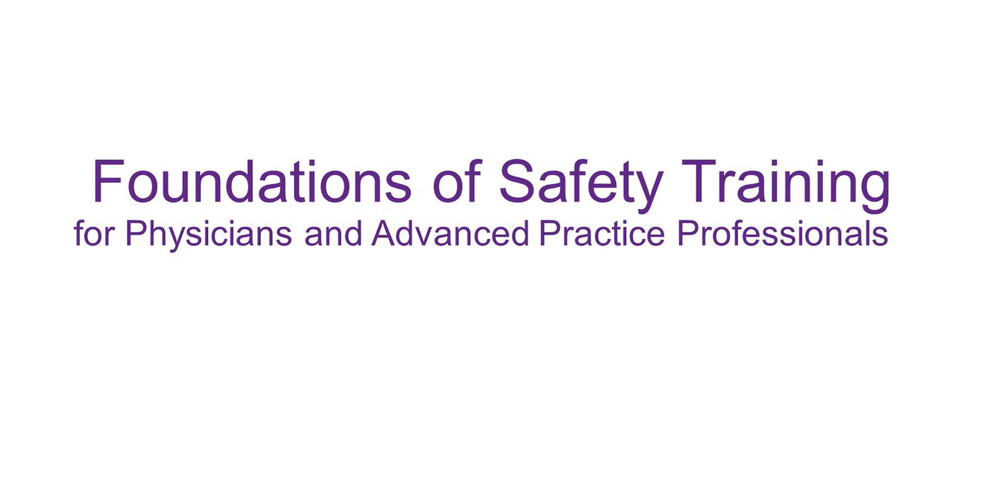 Foundations of Safety