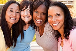 group of women smiling